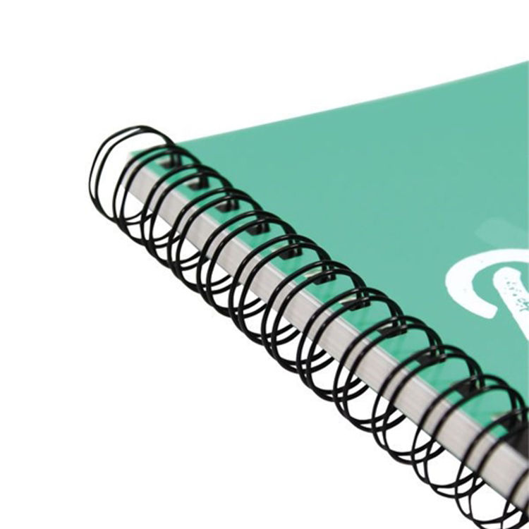 Picture of 4823-Silvine Wirebound Revision Notebook 160 Pages Green